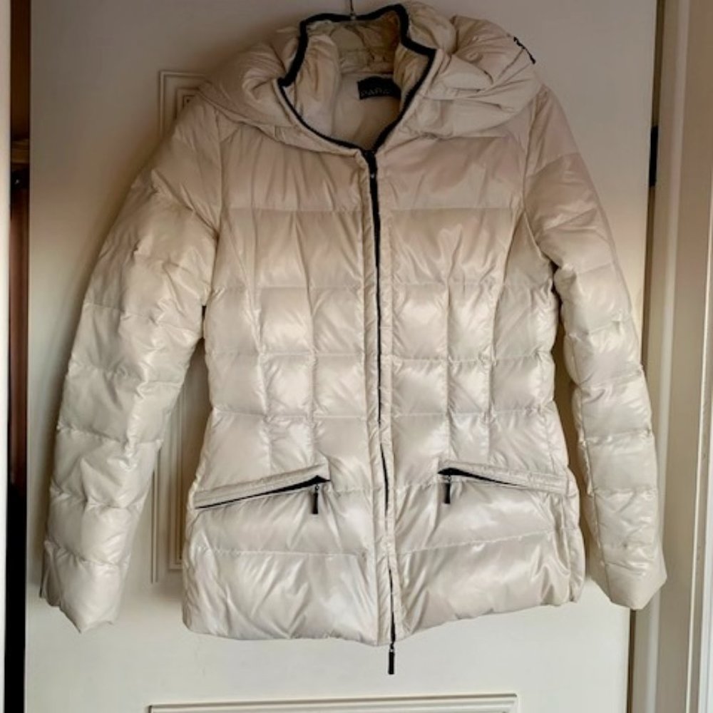 Parasuco white winter puffer jacket